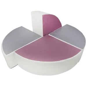 Set de 4 blocs en mousse blanc gris violet 2427041883