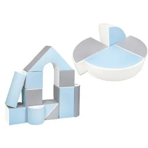 Set de 15 blocs en mousse le jeu blanc bleu gris 242721.4c.9