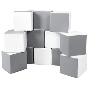 Lot cubes XXL mousse 12 pcs blanc,gris