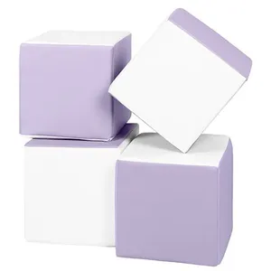 Lot cubes XXL mousse 4 pcs blanc, lilas