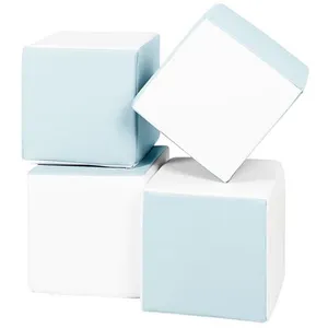 Lot cubes XXL mousse 4 pcs blanc, bleu