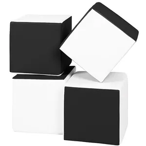 Lot cubes XXL mousse 4 pcs noir - blanc