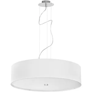 Comparateur de prix : Euluna Suspension Viviane avec abat-jour textile, blanc