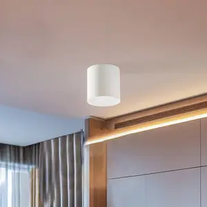 Euluna Plafonnier Point Plexi M, blanc/opale pas cher