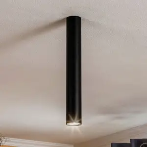 Euluna Spot pour plafond Eye, hauteur 40 cm, noir pas cher