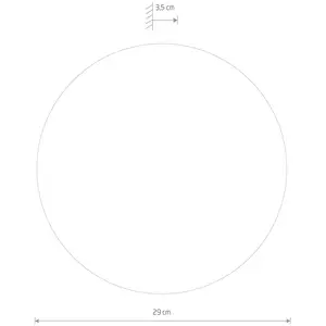 Euluna Miroir LED Ring M, Ø 29 cm, verre, blanc chaud pas cher