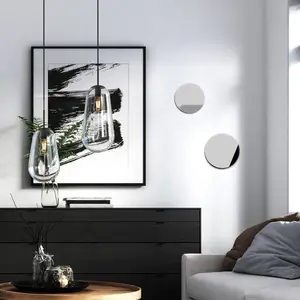 Comparateur de prix : Euluna Miroir LED Ring L, Ø 39 cm, verre, blanc chaud