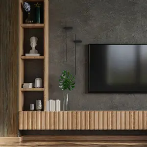 Euluna Applique murale LED Motive M, 80 cm de large, noir, métal pas cher