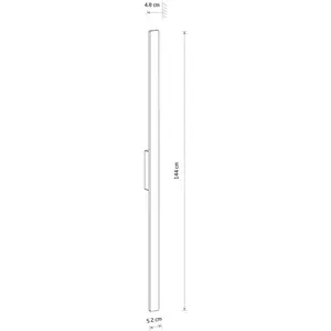 Euluna Applique murale LED Demi L, rouge brique, aluminium, hauteur 14...