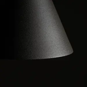 Euluna Suspension ZENITH, gris foncé, Ø 11 cm, métal, GU10 pas cher