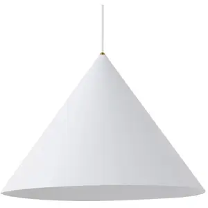 Euluna Suspension Zenith L en métal blanc pas cher