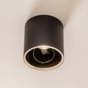 Euluna Downlight Halo, noir/noir pas cher