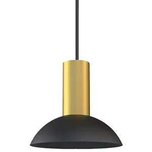 Euluna Suspension Hermanos C noir/laiton semi-circulaire pas cher