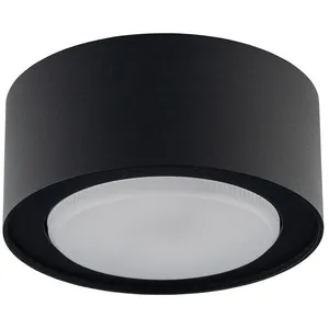 Euluna Spot pour plafond Flea en acier, noir pas cher