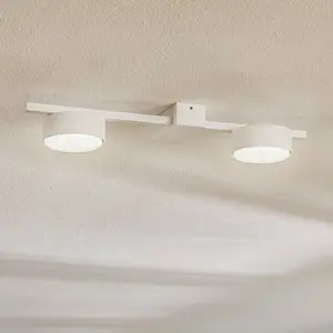 Euluna Plafonnier Pills II, blanc, à 2 lampes pas cher