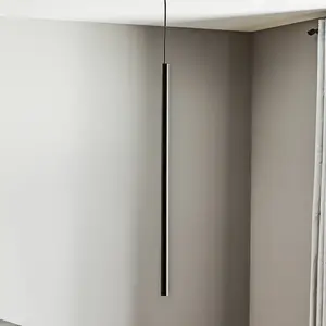 Euluna Suspension Laser, à 1 lampe, noir, abat-jour 75cm pas cher