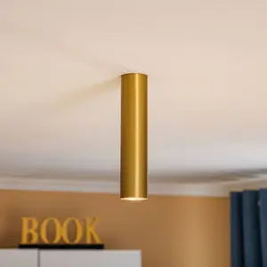 Euluna Spot pour plafond Eye, hauteur 25 cm, laiton pas cher