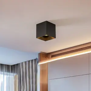 Euluna Downlight Cobble angulaire, noir pas cher