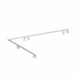 Euluna Spot plafond Mono Corner VIII blanc 2x200 cm pas cher
