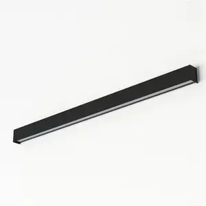 Euluna Applique murale Straight L, 122 cm, noir pas cher