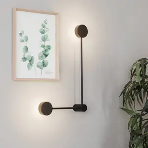 Euluna Applique Orbit II 20/40, noire, à deux lampes pas cher