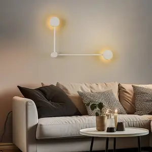 Comparateur de prix : Euluna Applique Orbit II 20/40, blanche, à deux lampes