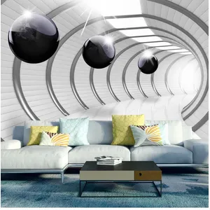 Walliex Papier peint XXL Futuristic Tunnel II-Taille L 500 x H 280 cmVendu parrue-du-commerce
