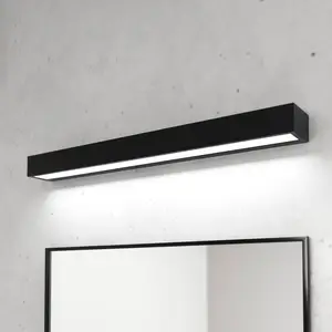 MCJ Applique pour salle de bain LED Vola, IP44, noir, 4.000 K, largeur... pas cher