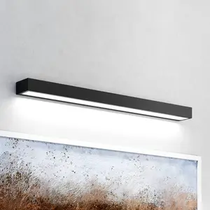 MCJ Applique murale LED pour salle de bain Vola, IP44, noir, 4.000 K, ... pas cher