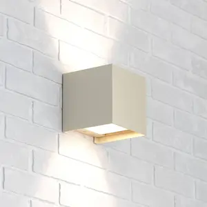 MCJ Applique murale Zuza 2, crème, métal, quatre ailes, 10 cm, G9 pas cher