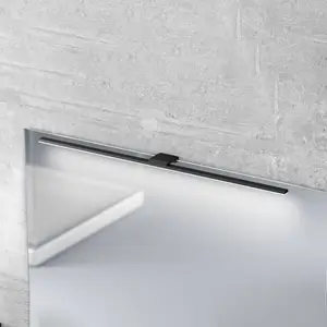 MCJ Applique pour miroir LED Triga IP44 noir 80cm, 3.000K pas cher
