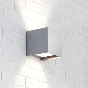 MCJ Applique murale Zuza 2, couleur aluminium, métal, quatre ailes, 10... pas cher