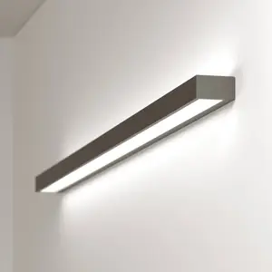 MCJ Applique murale LED Mera, largeur 120cm, noir, 4000K pas cher
