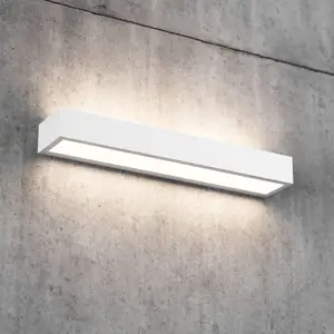 MCJ Applique murale LED Mera, largeur 40 cm, blanc, 3.000K pas cher