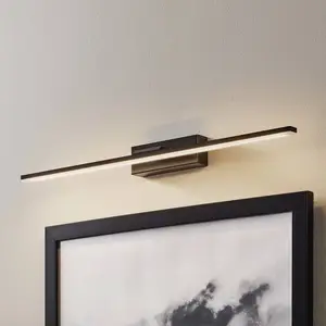 MCJ Applique murale LED Miroir 60 cm noir 3000K pas cher