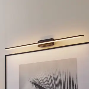 MCJ Applique murale LED Miroir 80 cm noir 4000K pas cher