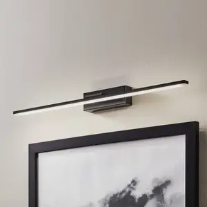 MCJ Applique murale LED Miroir 60 cm noir 4000K pas cher