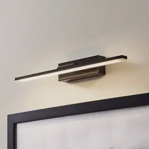 MCJ Applique murale LED Miroir 40 cm noir 4000K pas cher