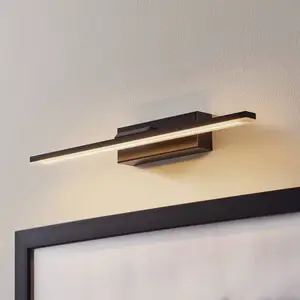 MCJ Applique murale LED Miroir 40 cm noir 3000K pas cher