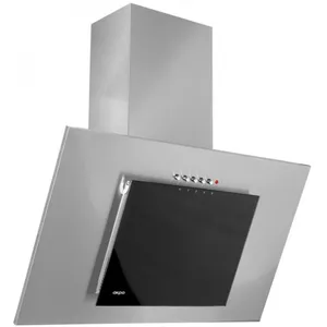 Akpo - WK-4 Nero Eco 50 Wall-Mounted Gray Black Glass (WK-4 nero eco 50 szary / czarna szyba)