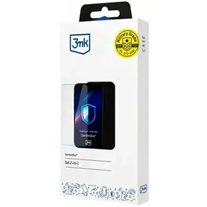3mk Coque pour Samsung Galaxy A16 Silicone Soft Touch et Verre Trempé Noir pas cher