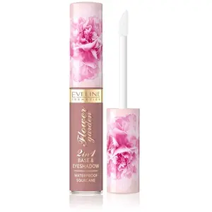 Eveline Cosmetics Flower Garden Ombre à Paupières Liquide 2-en-1 No. 02 - Série Flower Garden, Formule Imperméable avec Squalane & Extrait de Pivoine, Options Mat & Nacré pas cher