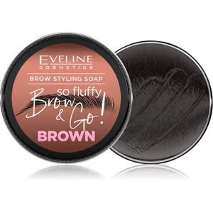 Eveline Cosmetics Brow & Go! savon coiffant pour les sourcils sourcils teinte Brown 25 g pas cher