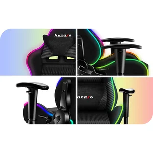 Comparateur de prix : Chaise gaming HUZARO RANGER 6.0 Noir LED RVB, Chaise Bureau, Pc Gaming...