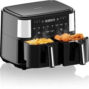 VERTENZ Friteuse à air sans huile Mega 2x4.5L 1800 W, 8 Programmes, Éc...Vendu paramazon