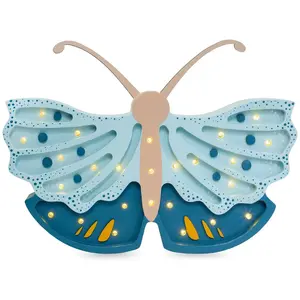 Comparateur de prix : LITTLE LIGHTS Lampe Veilleuse Papillon Bleu
