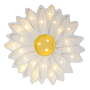 Comparateur de prix : LITTLE LIGHTS Lampe Veilleuse Marguerite Blanche