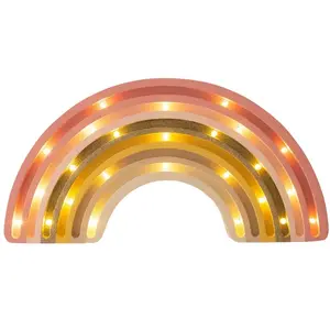 LITTLE LIGHTS Lampe Veilleuse Arc-En-Ciel Golden Rose pas cher