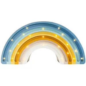Comparateur de prix : LITTLE LIGHTS Lampe Veilleuse Arc-En-Ciel Bleu