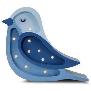 Comparateur de prix : LITTLE LIGHTS Lampe Veilleuse Oiseau Bleu Denim